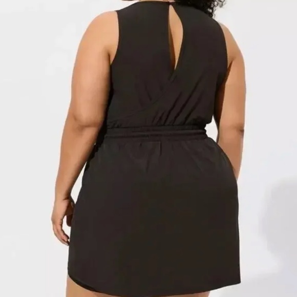 NWT Torrid Black Active Dress w/built in shorts - Picture 2 of 6